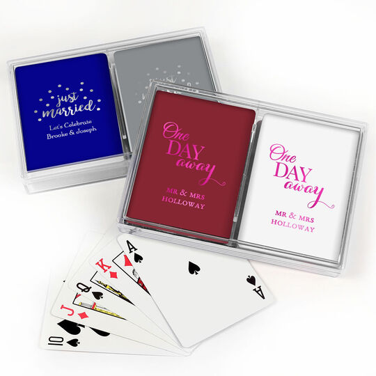 Design Your Own Wedding Double Deck Playing Cards